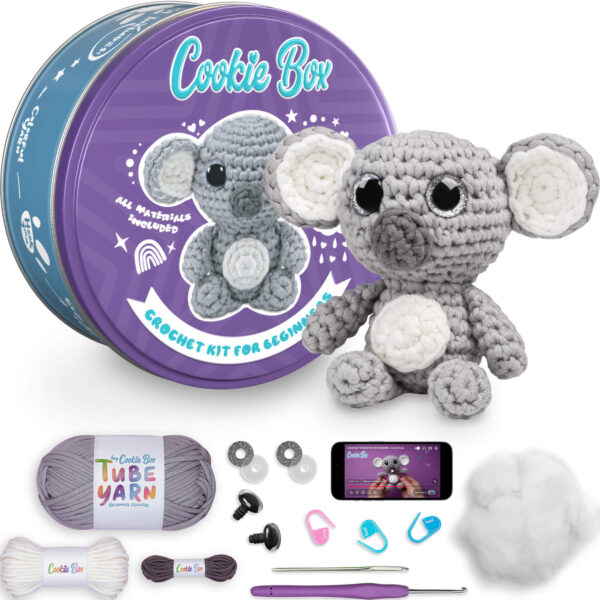 Cookie Box Crochet Kit for Beginners – Koala Coal
